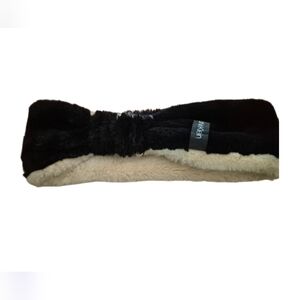 Calvin Klein Cream and Black Fleece Accessory HeadBand